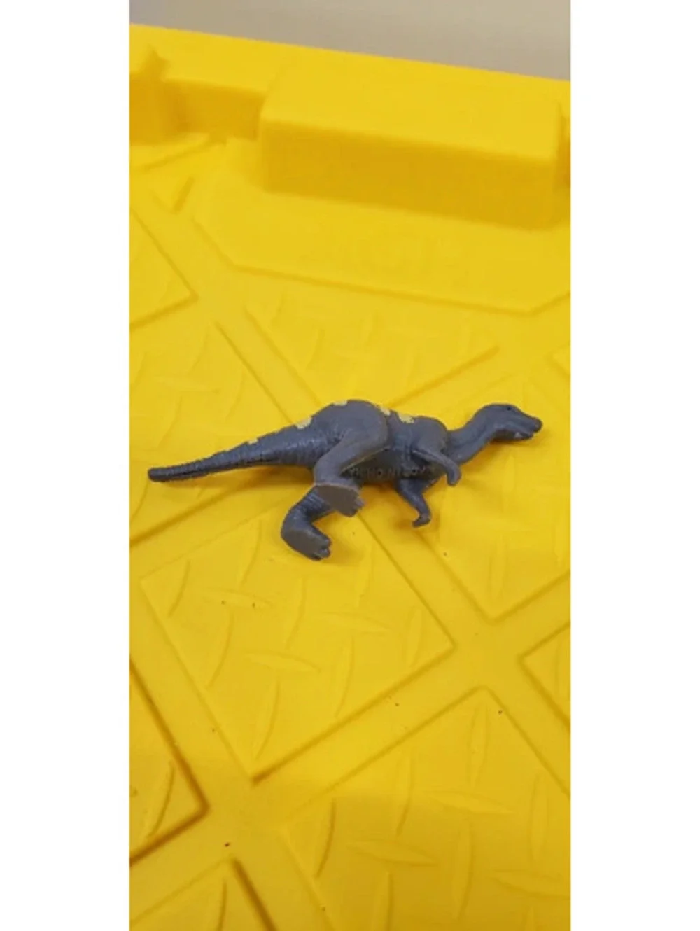 Vintage Plastic Dinosaur Toy Figure Dotted Pattern Collectible